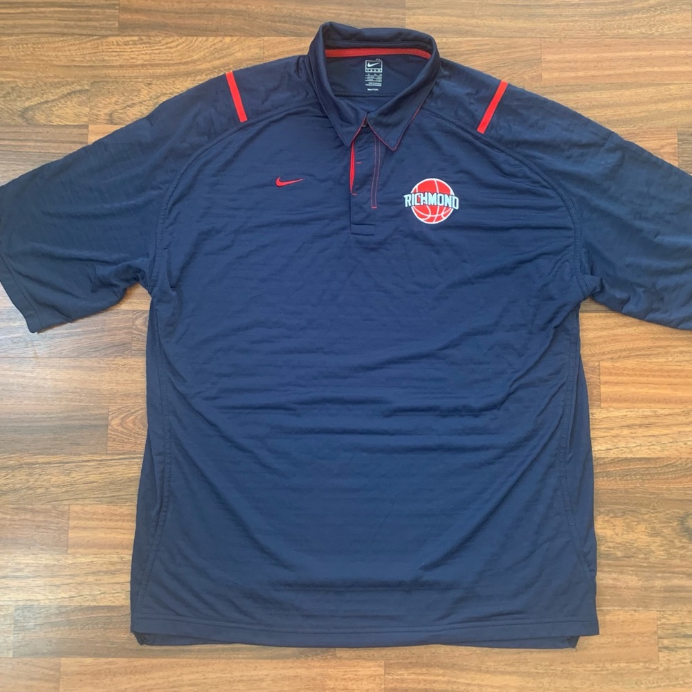 Nike Teams Richmond Polo Shirt Men’s Sz XL Navy Short Sleeve Athletic Dri-fit